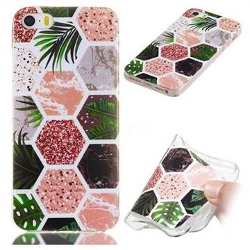 Rainforest Soft TPU Marble Pattern Phone Case for iPhone SE 5s 5