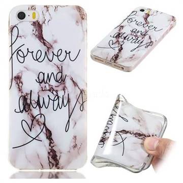 Forever Soft TPU Marble Pattern Phone Case for iPhone SE 5s 5