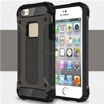 King Kong Armor Premium Shockproof Dual Layer Rugged Hard Cover for iPhone SE 5s 5 - Bronze