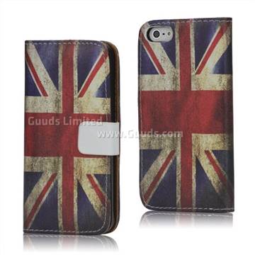 Horizon Retro Union Jack Flag Leather Case for iPhone 5s / iPhone 5