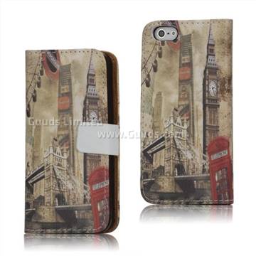 Horizon Big Ben and London Bridge Leather Case for iPhone 5s / iPhone 5