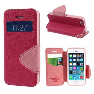 Roar Korea Diary View Leather Flip Cover for iPhone 5s / iPhone 5 - Rose