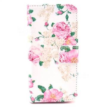 Chinese Rose Leather Wallet Case for iPhone SE 5s 5