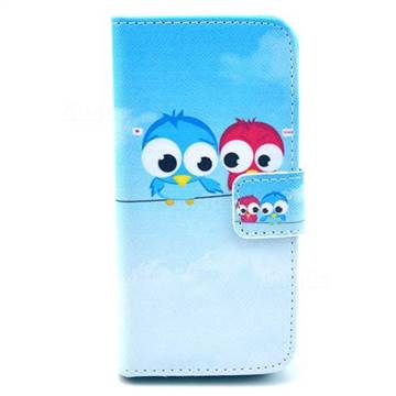 Bird Lovers Leather Wallet Case for iPhone SE 5s 5