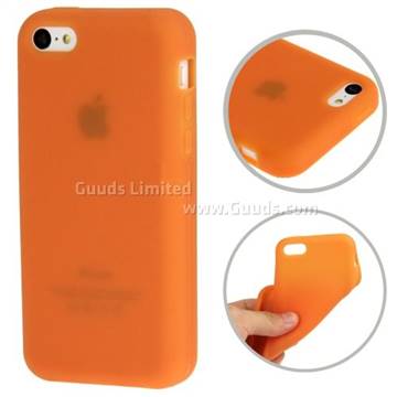 Soft Silicone Case for iPhone 5c - Orange