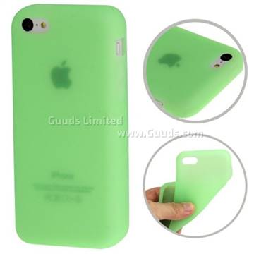 Soft Silicone Case for iPhone 5c - Green