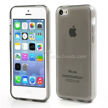 Inner Frosted Soft TPU Gel Case for iPhone 5C - Grey