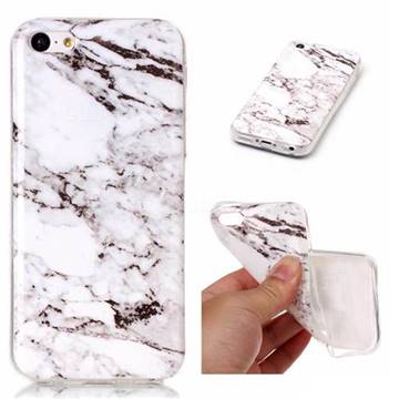 White Soft TPU Marble Pattern Case for iPhone 5c