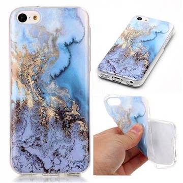 Sea Blue Soft TPU Marble Pattern Case for iPhone 5c