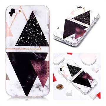 Four Triangular Soft TPU Marble Pattern Phone Case for iPhone 5c