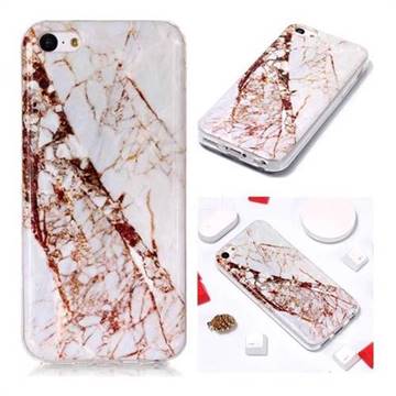 White Crushed Soft TPU Marble Pattern Phone Case for iPhone 5c