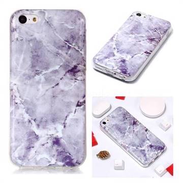 Light Gray Soft TPU Marble Pattern Phone Case for iPhone 5c