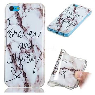 Forever Soft TPU Marble Pattern Phone Case for iPhone 5c