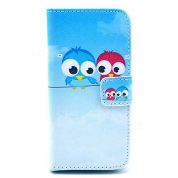 Bird Lovers Leather Wallet Case for iPhone 5c