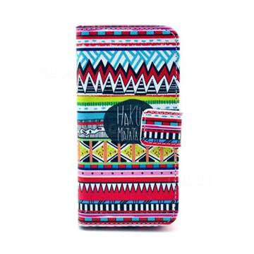 Old Tribal Leather Wallet Case for iPhone 5c