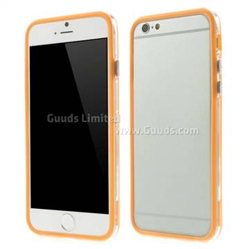 Intermediate Transparent PC & TPU Hybrid Bumper for iPhone 6 6s (4.7 inch) - Orange