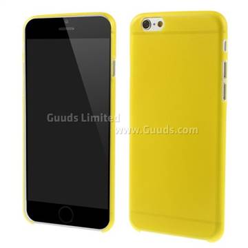 Ultrathin 0.3mm Matte Plastic Case for iPhone 6 6s (4.7 inch) - Yellow