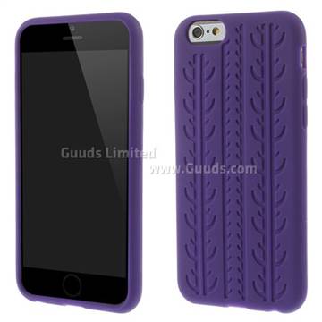 Tire pattern Silicone Case for iPhone 6 6s (4.7 inch) - Purple