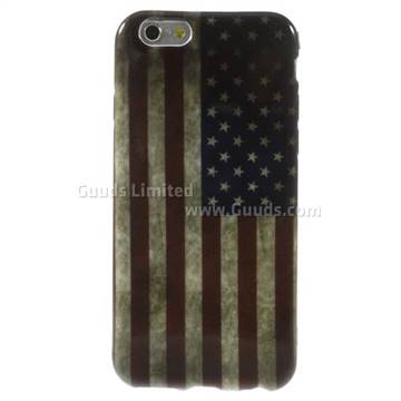 Vintage USA Flag TPU Back Cover for iPhone 6 (4.7 inch)