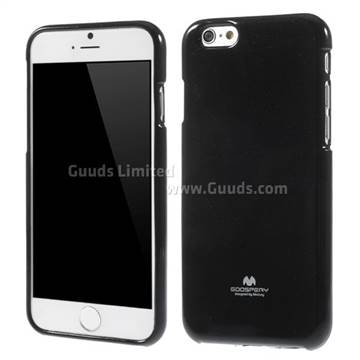 Mercury Goospery Glitter Powder Jelly TPU Back Cover for iPhone 6 (4.7 inch) - Black