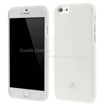 Mercury Goospery Glitter Powder Jelly TPU Back Cover for iPhone 6 (4.7 inch) - White