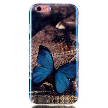 Blue Butterfly Blue Ray Light TPU Case for iPhone 6s / iPhone 6 (4.7 inch)