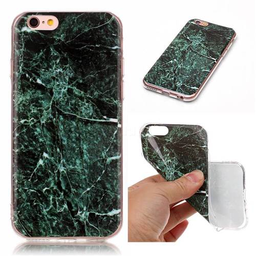 Dark Green Soft TPU Marble Pattern Case for iPhone 6s 6 (4.7 inch)