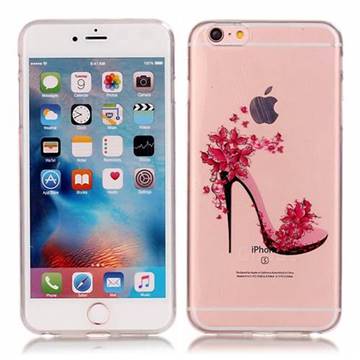 Flower High Heels Super Clear Soft TPU Back Cover for iPhone 6s 6 (4.7 inch)