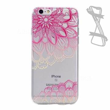 Diagonal Flowers Painting Soft TPU Case for iPhone 6s 6 (4.7 inch)