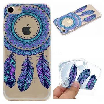 Blue Feather Campanula Super Clear Soft TPU Back Cover for iPhone 6s 6 6G(4.7 inch)