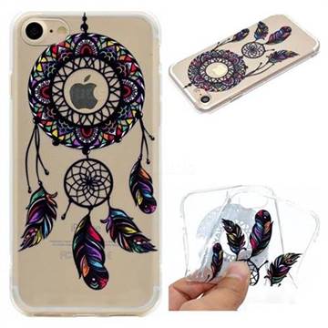 Feather Black Wind Chimes Super Clear Soft TPU Back Cover for iPhone 6s 6 6G(4.7 inch)
