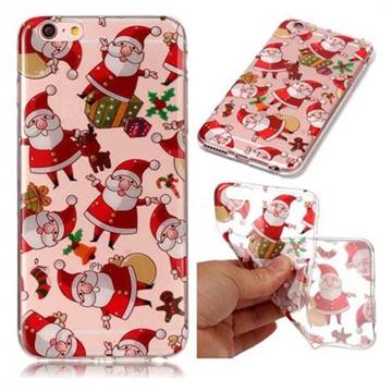 Santa Claus Super Clear Soft TPU Back Cover for iPhone 6s 6 6G(4.7 inch)