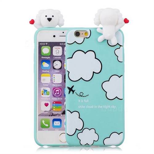 Cute Cloud Girl Soft 3D Climbing Doll Soft Case for iPhone 6s 6 6G(4.7 inch)