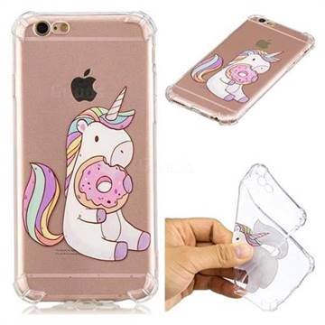 Donut Unicorn Anti-fall Clear Varnish Soft TPU Back Cover for iPhone 6s 6 6G(4.7 inch)