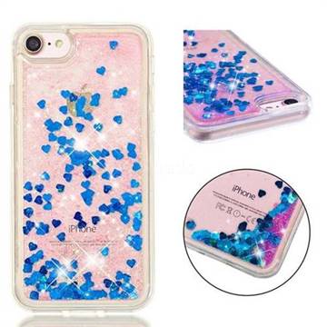Dynamic Liquid Glitter Quicksand Sequins TPU Phone Case for iPhone 6s 6 6G(4.7 inch) - Blue