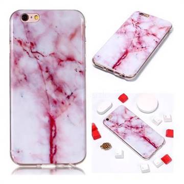 Red Grain Soft TPU Marble Pattern Phone Case for iPhone 6s 6 6G(4.7 inch)