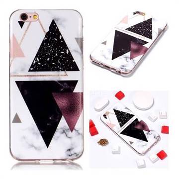 Four Triangular Soft TPU Marble Pattern Phone Case for iPhone 6s 6 6G(4.7 inch)
