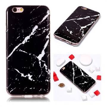 Black Rough white Soft TPU Marble Pattern Phone Case for iPhone 6s 6 6G(4.7 inch)