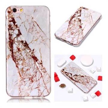 White Crushed Soft TPU Marble Pattern Phone Case for iPhone 6s 6 6G(4.7 inch)