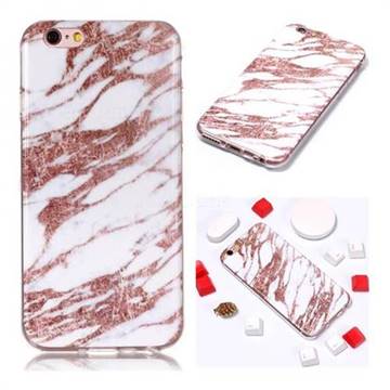 Rose Gold Grain Soft TPU Marble Pattern Phone Case for iPhone 6s 6 6G(4.7 inch)