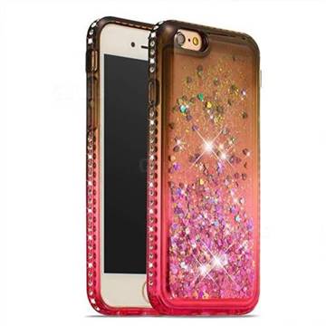 Diamond Frame Liquid Glitter Quicksand Sequins Phone Case For Iphone 6s 6 6g 4 7 Inch Gray Pink Tpu Case Guuds