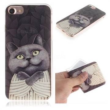 Cat Embrace IMD Soft TPU Cell Phone Back Cover for iPhone 6s 6 6G(4.7 inch)