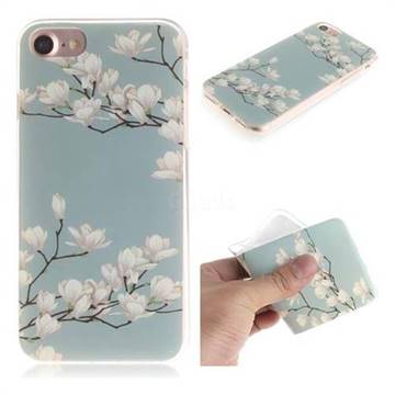 Magnolia Flower IMD Soft TPU Cell Phone Back Cover for iPhone 6s 6 6G(4.7 inch)