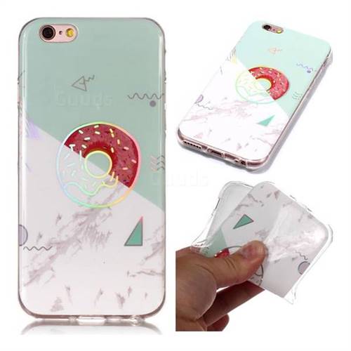 Donuts Marble Pattern Bright Color Laser Soft TPU Case for iPhone 6s 6 6G(4.7 inch)