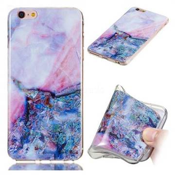 Purple Amber Soft TPU Marble Pattern Phone Case for iPhone 6s 6 6G(4.7 inch)