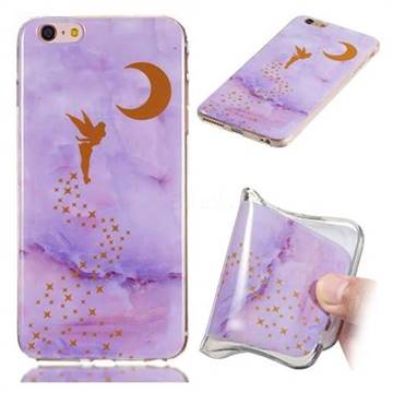Elf Purple Soft TPU Marble Pattern Phone Case for iPhone 6s 6 6G(4.7 inch)
