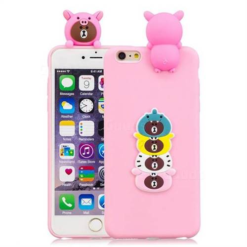 Expression Bear Soft 3D Climbing Doll Soft Case for iPhone 6s 6 6G(4.7 inch)