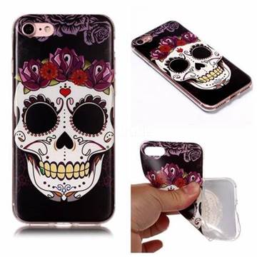 Flowers Skull Matte Soft TPU Back Cover for iPhone 6s 6 6G(4.7 inch)