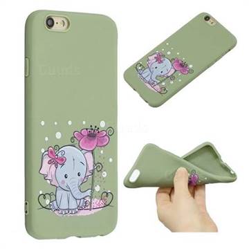 Butterfly Elephant Anti-fall Frosted Relief Soft TPU Back Cover for iPhone 6s 6 6G(4.7 inch)