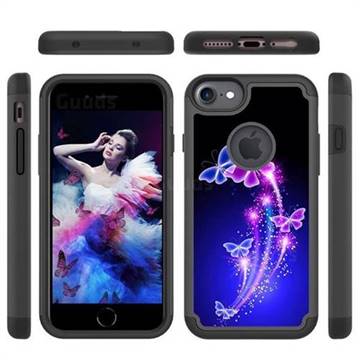 Dancing Butterflies Shock Absorbing Hybrid Defender Rugged Phone Case Cover for iPhone 6s 6 6G(4.7 inch)